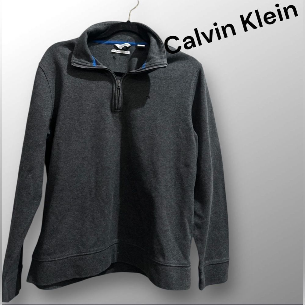 Calvin Klein Charcoal Quarter-Zip Sweater